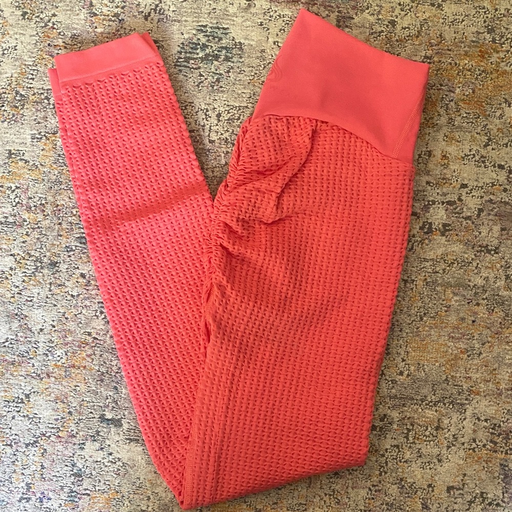 Ryderwear Women’s  Textured  Coral Leggings
